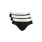 Tommy Hilfiger Slip Uomo Nero Tri-Pack Elastico Stampa Logo Intimo - foto prodotto