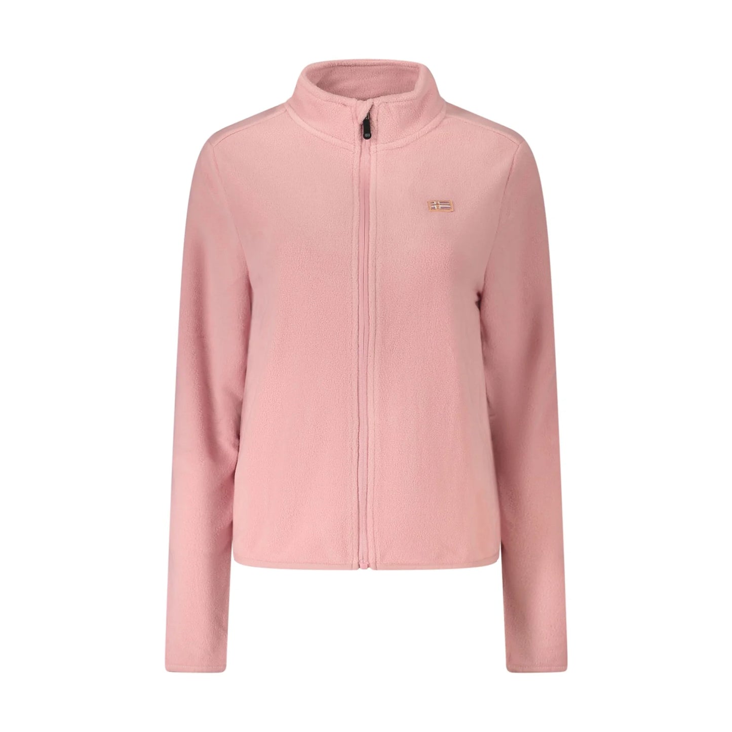 Norway 1963 Felpa Donna Rosa con Zip Pile Applicazione Logo Felpe - foto prodotto