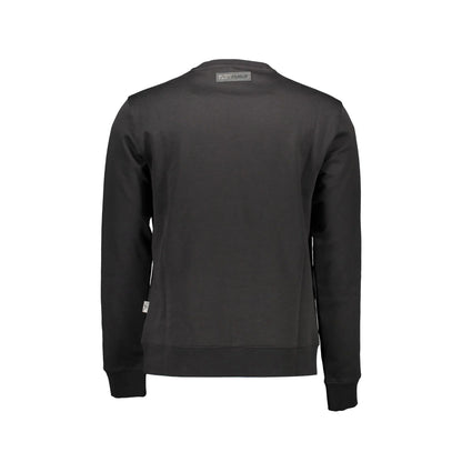 Plein Sport Felpa Maniche Lunghe Uomo Nera Stampa Logo Felpe nero - vista 2