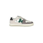CALVIN KLEIN Scarpe Sneakers Uomo Bianche con Dettagli Neri e Verdi Bianco - foto prodotto