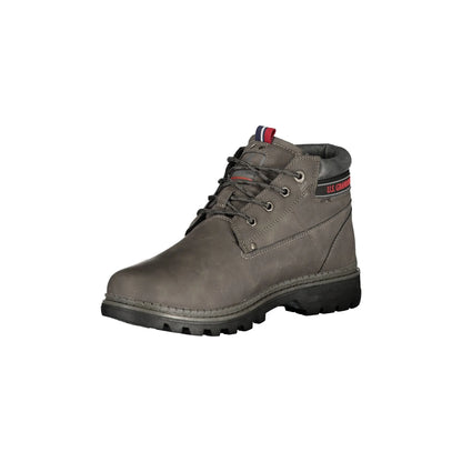 U.S. Grand Stivaletti Uomo Grigio Stampa Logo - vista 3
