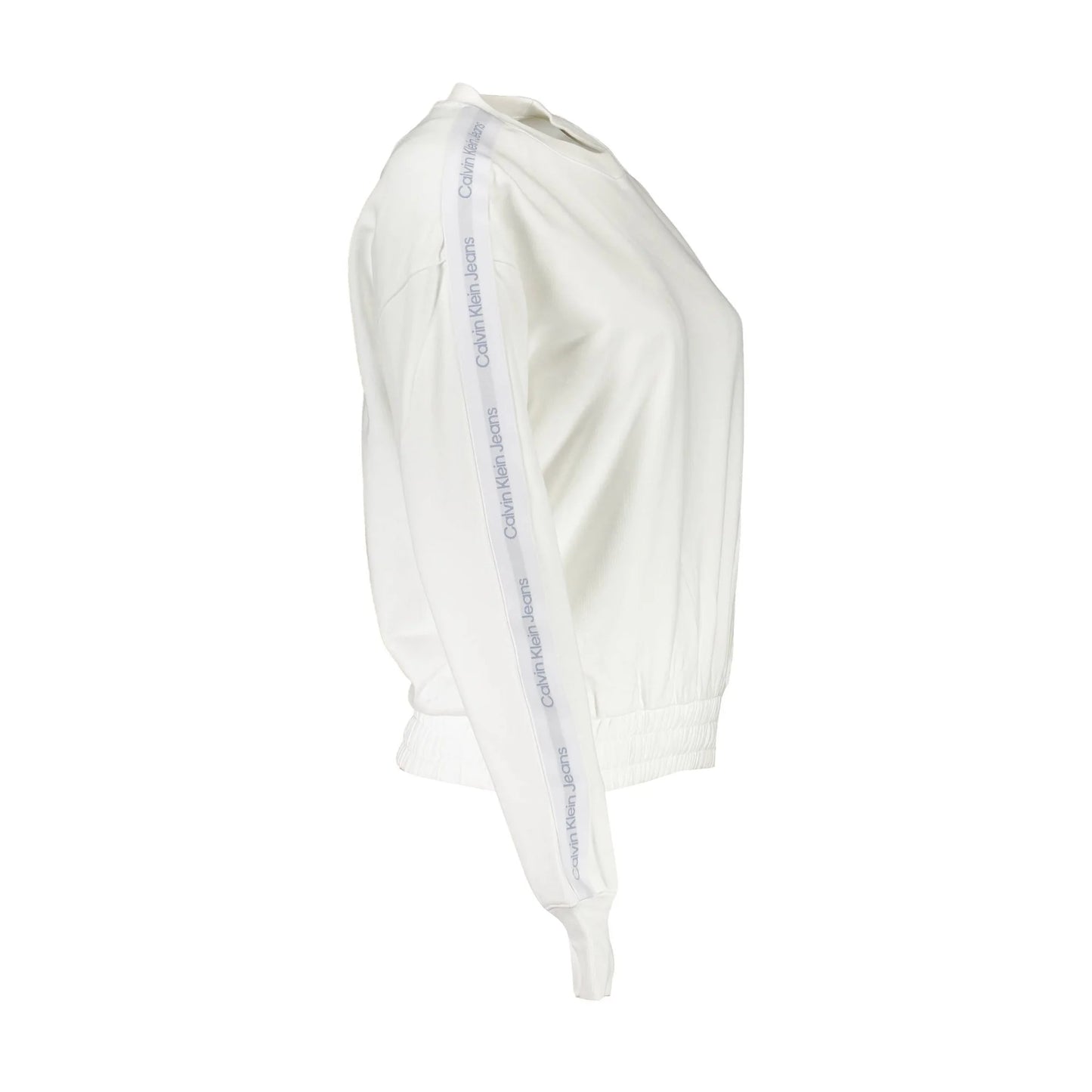 Calvin Klein Felpa Maniche Lunghe Donna Bianca Ricamo Felpe bianco - vista 3