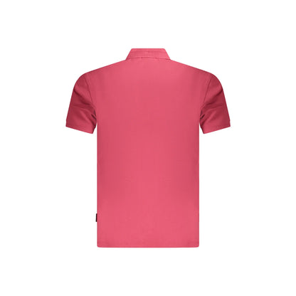 Napapijri Polo Maniche Corte Uomo Rossa Ricamo rosso - vista 2