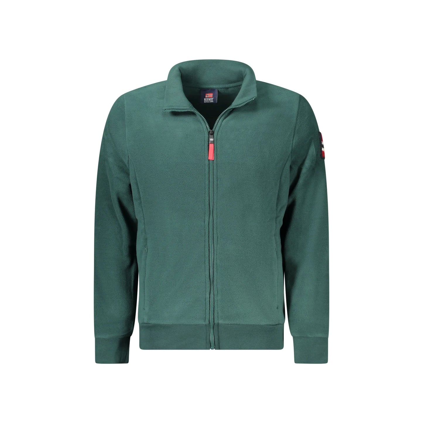 Norway 1963 Felpa Uomo Verde Zip Pile Tasche Ricamo Logo Felpe - foto prodotto
