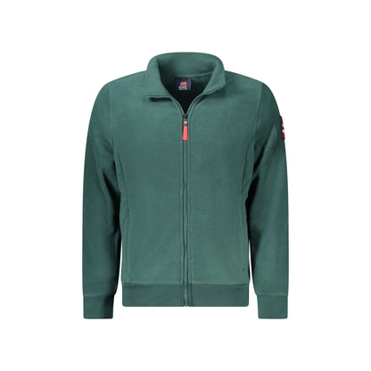 Norway 1963 Felpa Uomo Verde Zip Pile Tasche Ricamo Logo Felpe - foto prodotto