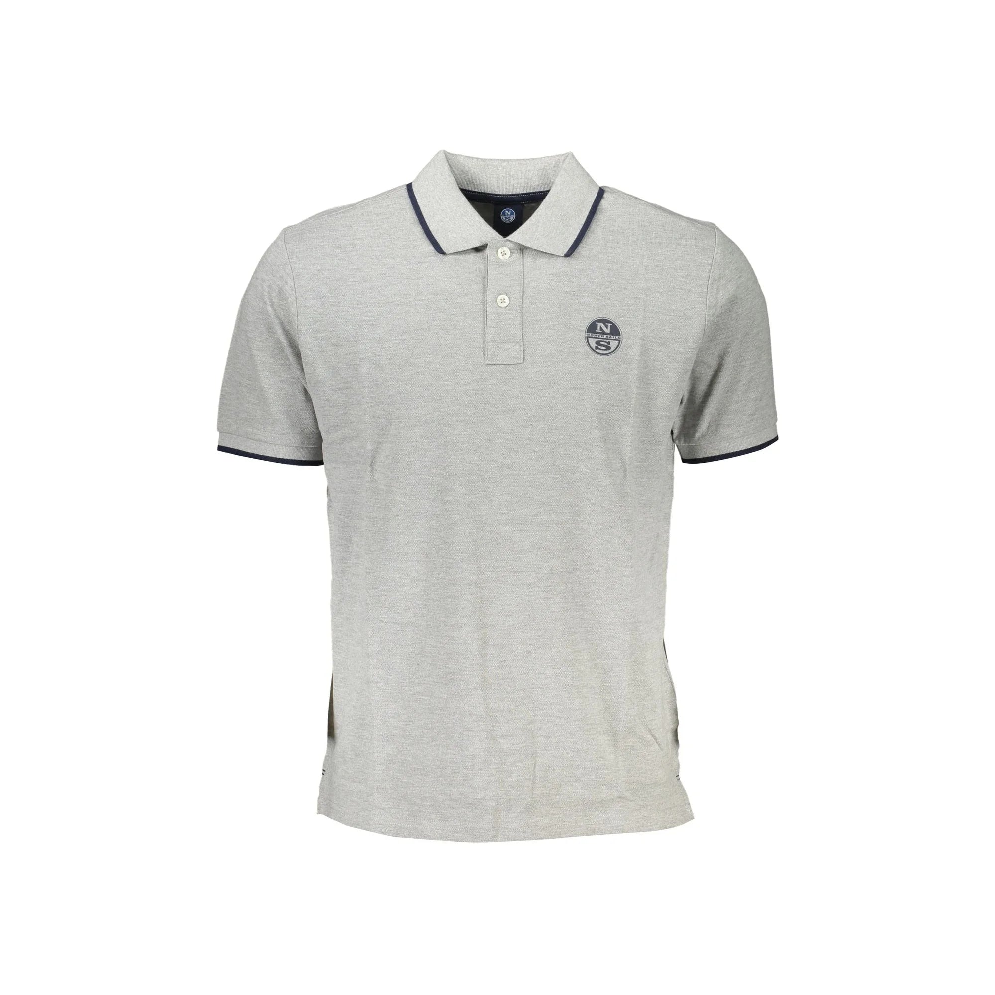 NORTH SAILS POLO MANICHE CORTE UOMO GRIGIO