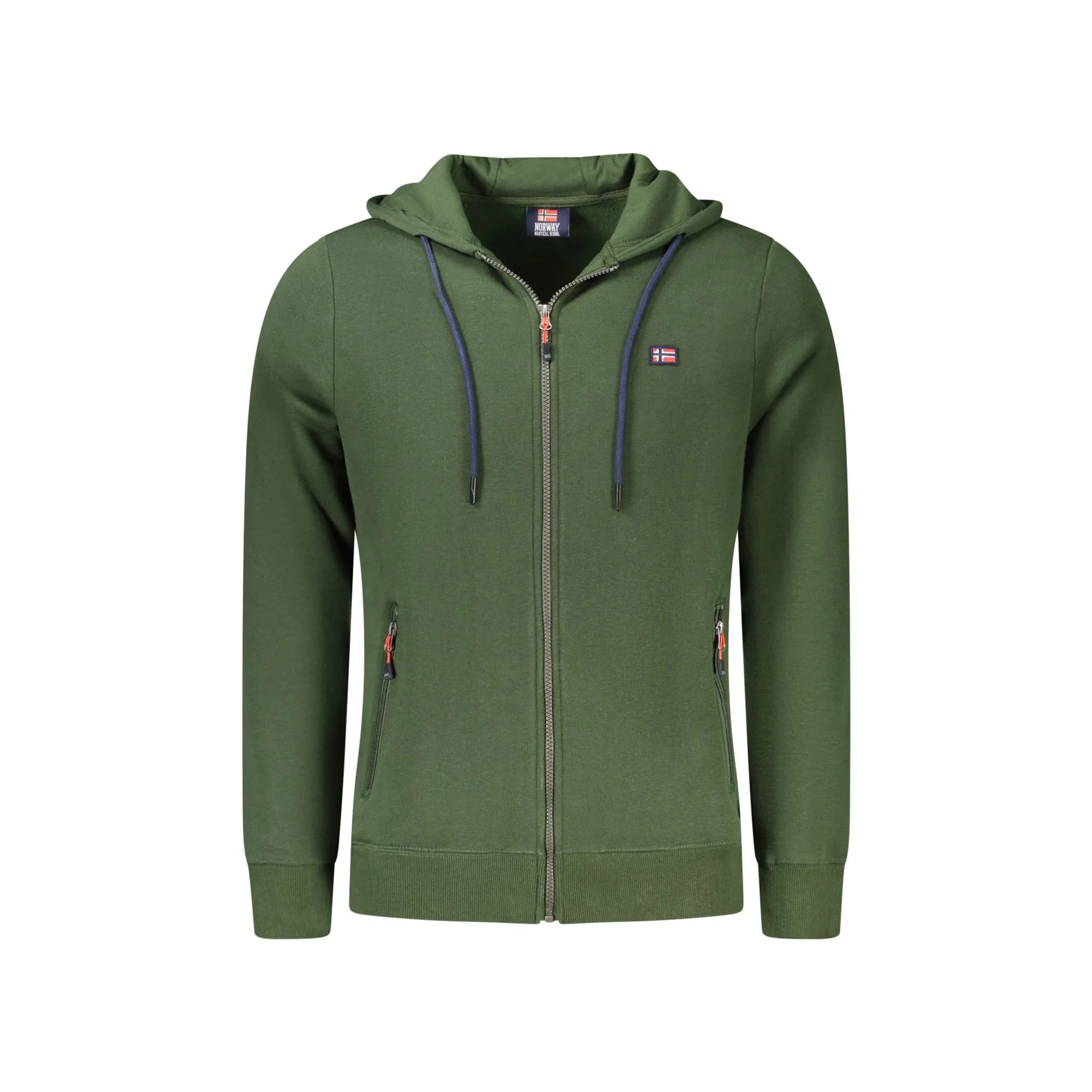 NORWAY 1963 FELPA CON ZIP UOMO VERDE