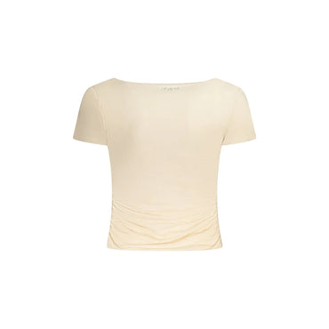 Guess Jeans T-Shirt Maniche Corte Donna Rosa Logo - vista 2