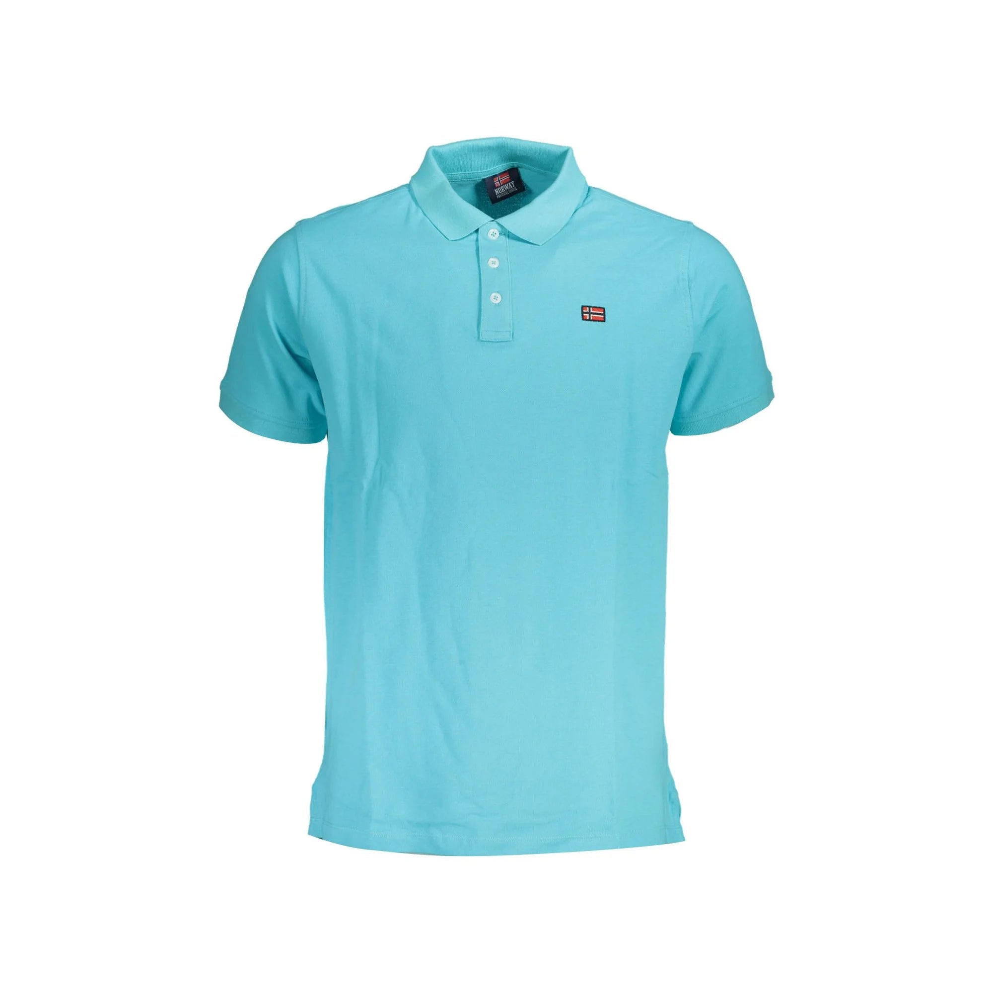 NORWAY 1963 POLO MANICHE CORTE UOMO AZZURRO