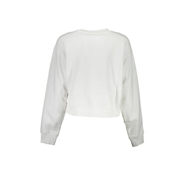 Guess Jeans Felpa Maniche Lunghe Donna Bianca Stampa Logo Felpe bianco - vista 2