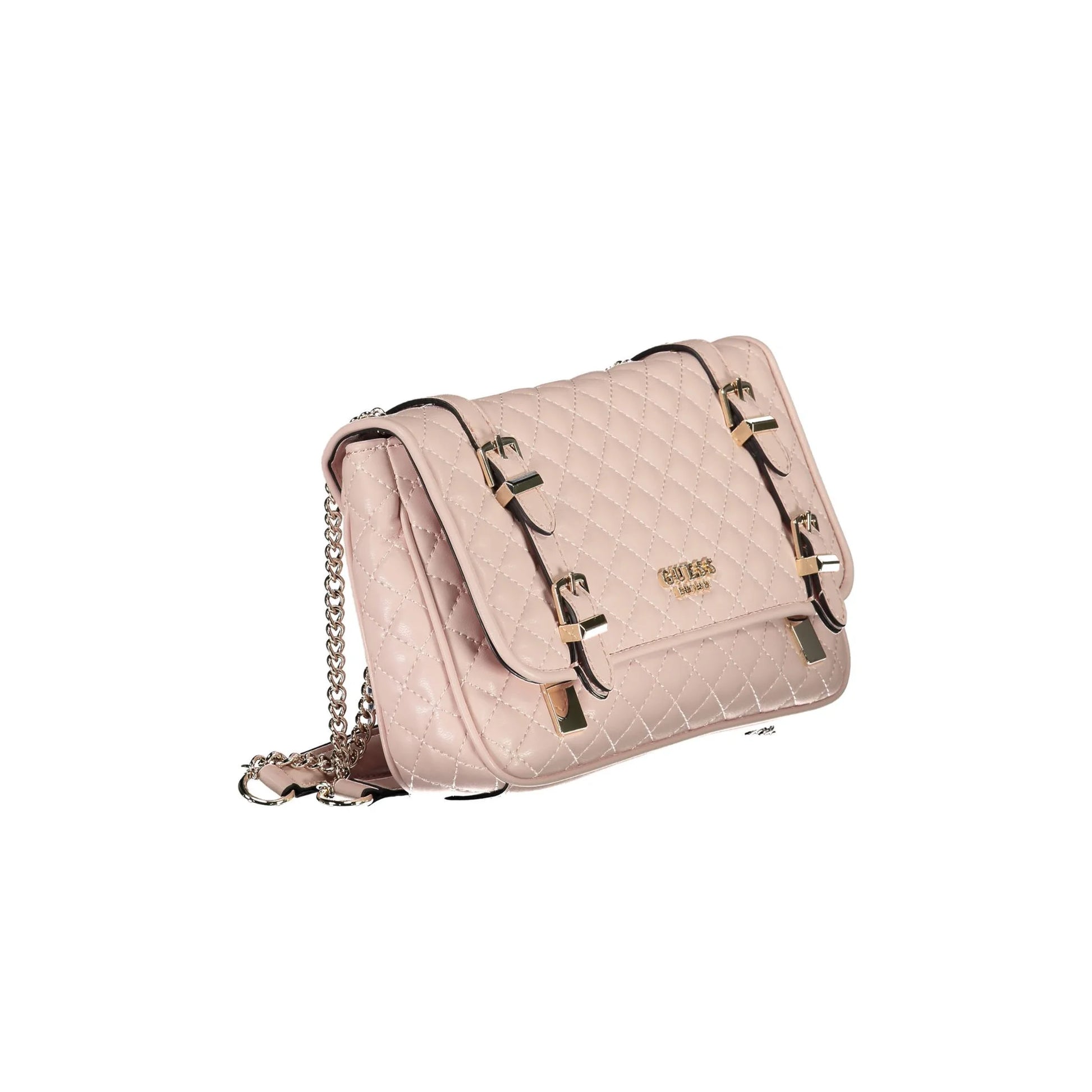 Guess Jeans Borsa a Spalla Donna Rosa Dettagli a Contrasto Borse - vista 3
