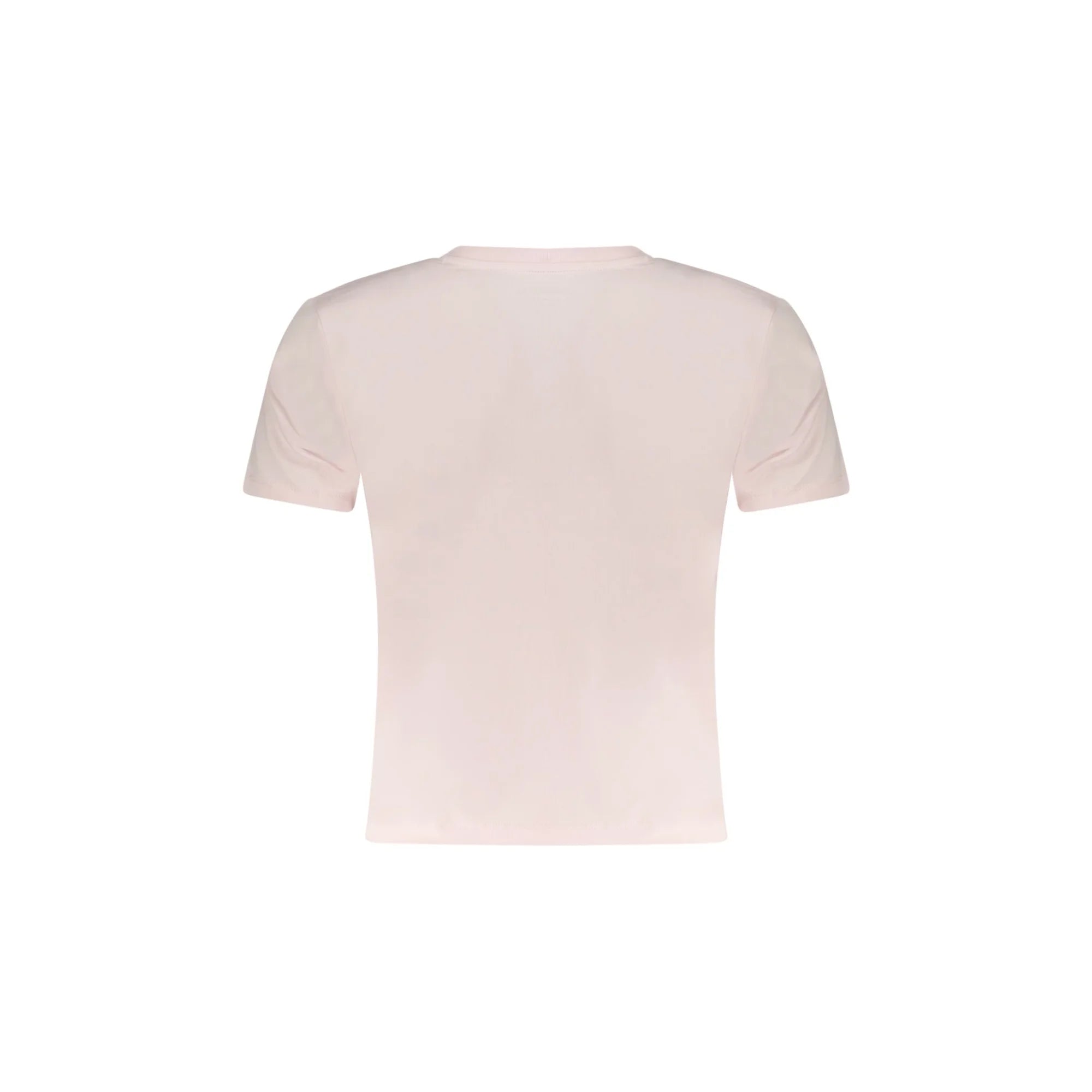 GUESS JEANS T-SHIRT MANICHE CORTE DONNA ROSA