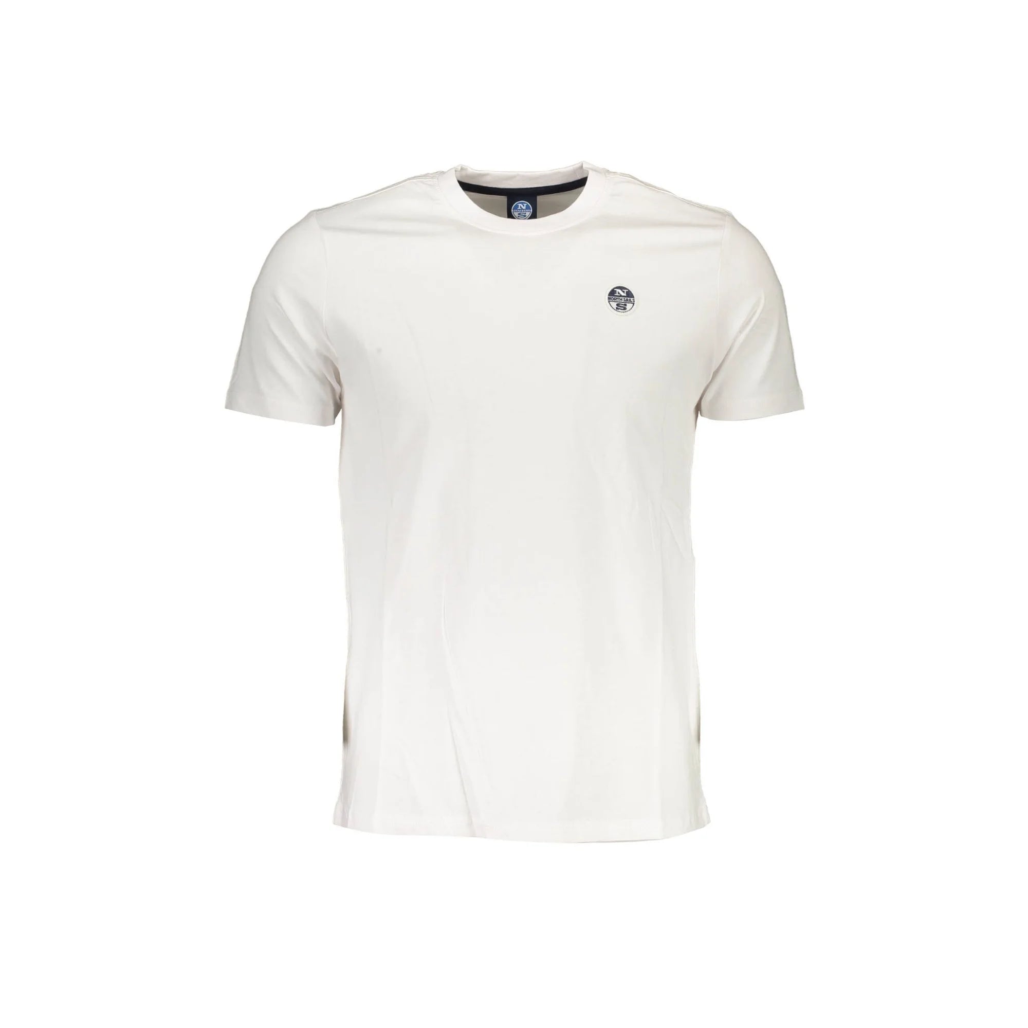 North Sails T-Shirt Maniche Corte Uomo Bianca Logo Bianco - foto prodotto