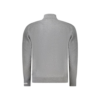 Pepe Jeans Maglia Uomo Grigia Mezza Zip Maniche Lunghe Logo Maglie grigio - vista 2