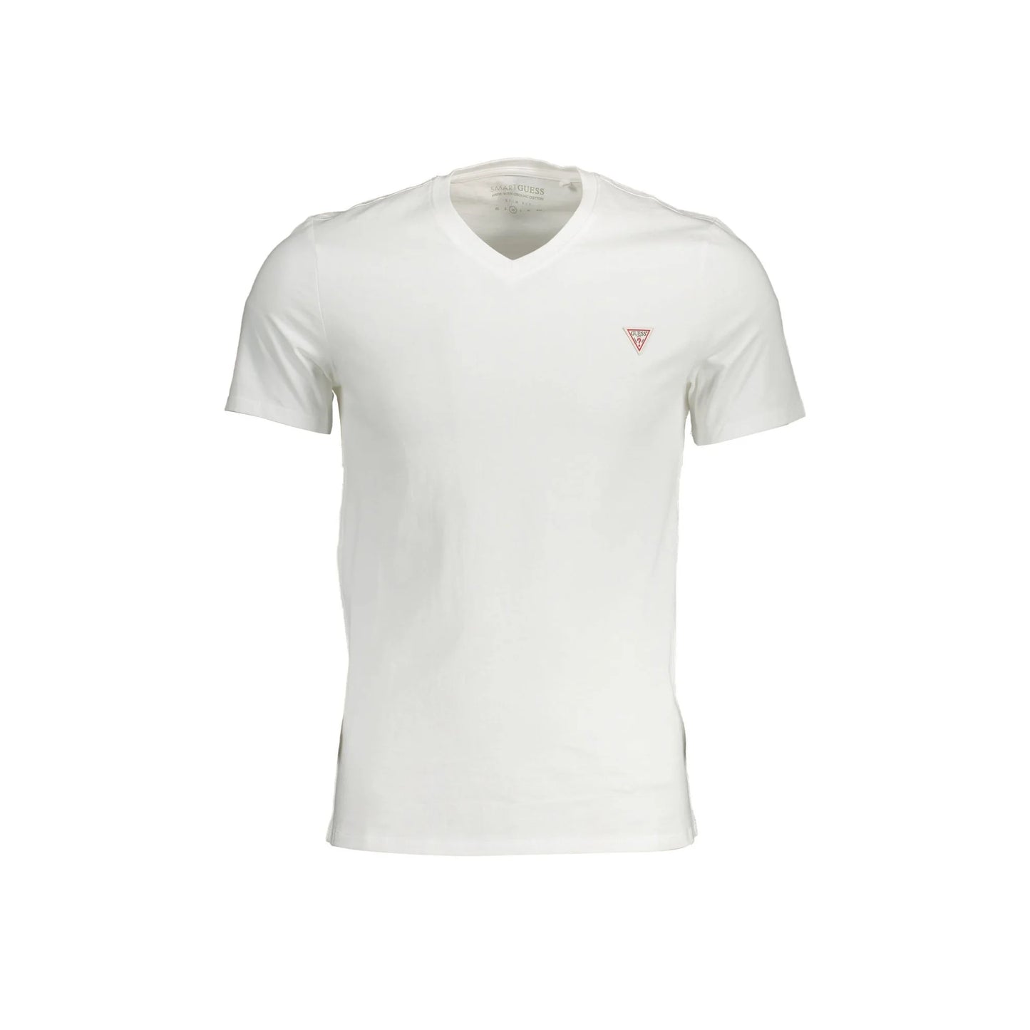 Guess Jeans T-Shirt Maniche Corte Uomo Bianca Logo Bianco - foto prodotto