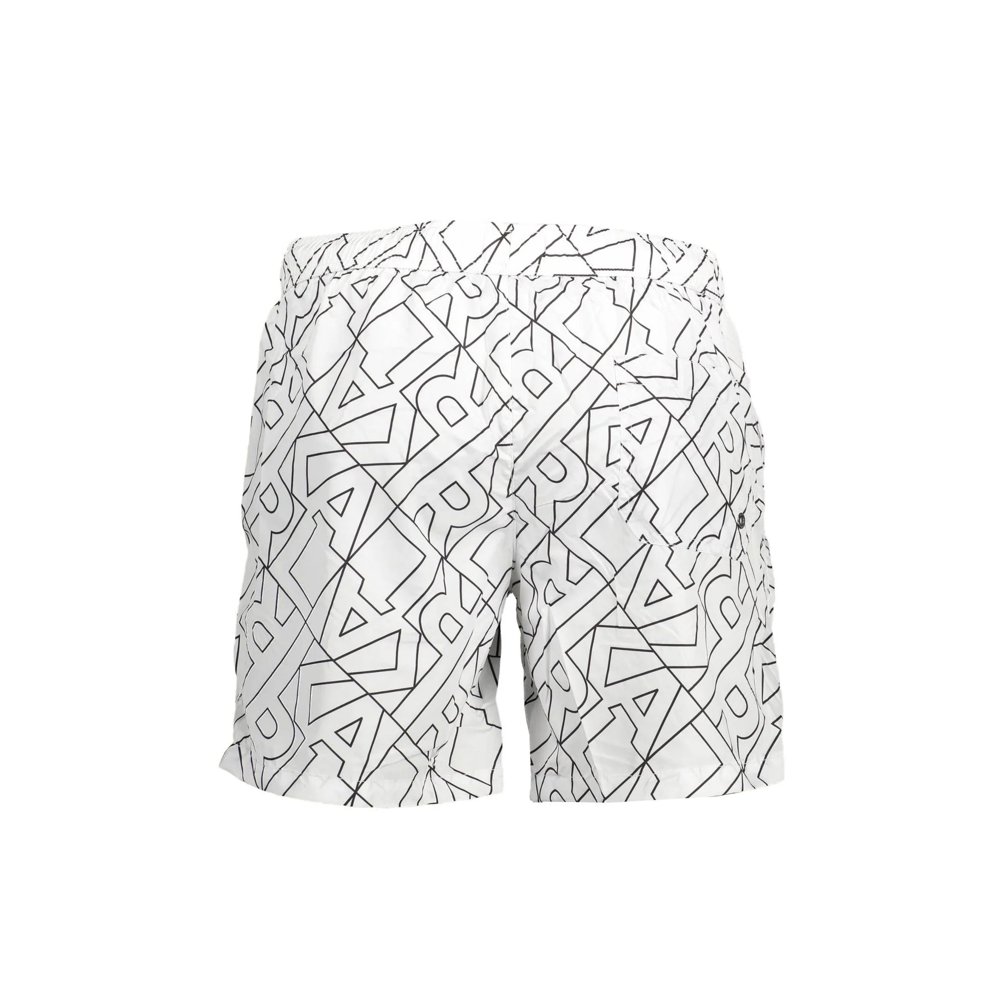 Karl Lagerfeld Beachwear Costume da Mare Uomo Bianco Logo - vista 2