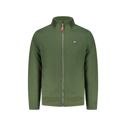 Norway 1963 Felpa Uomo Verde con Zip Felpata Applicazione Logo Felpe - foto prodotto