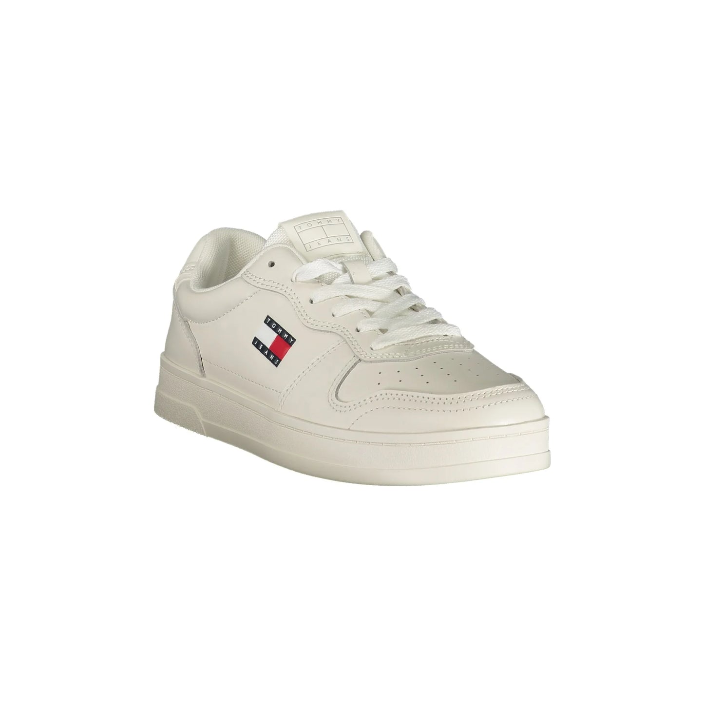 Tommy Hilfiger Sneakers Donna Bianche con Lacci e Logo bianco - vista 2