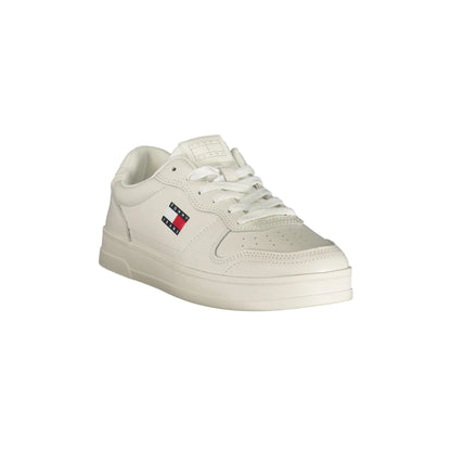 Tommy Hilfiger Sneakers Donna Bianche con Lacci e Logo bianco - vista 2