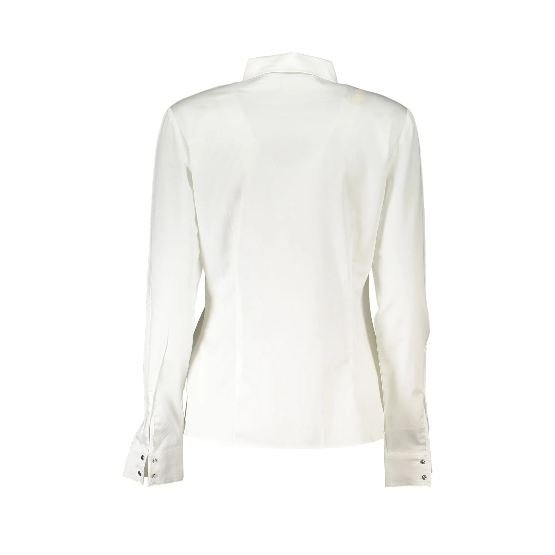 Guess Jeans Camicia Maniche Lunghe Donna Bianca Ricamo Camicie bianco - vista 2