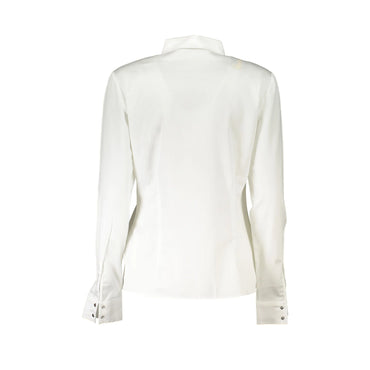 Guess Jeans Camicia Maniche Lunghe Donna Bianca Ricamo Camicie bianco - vista 2