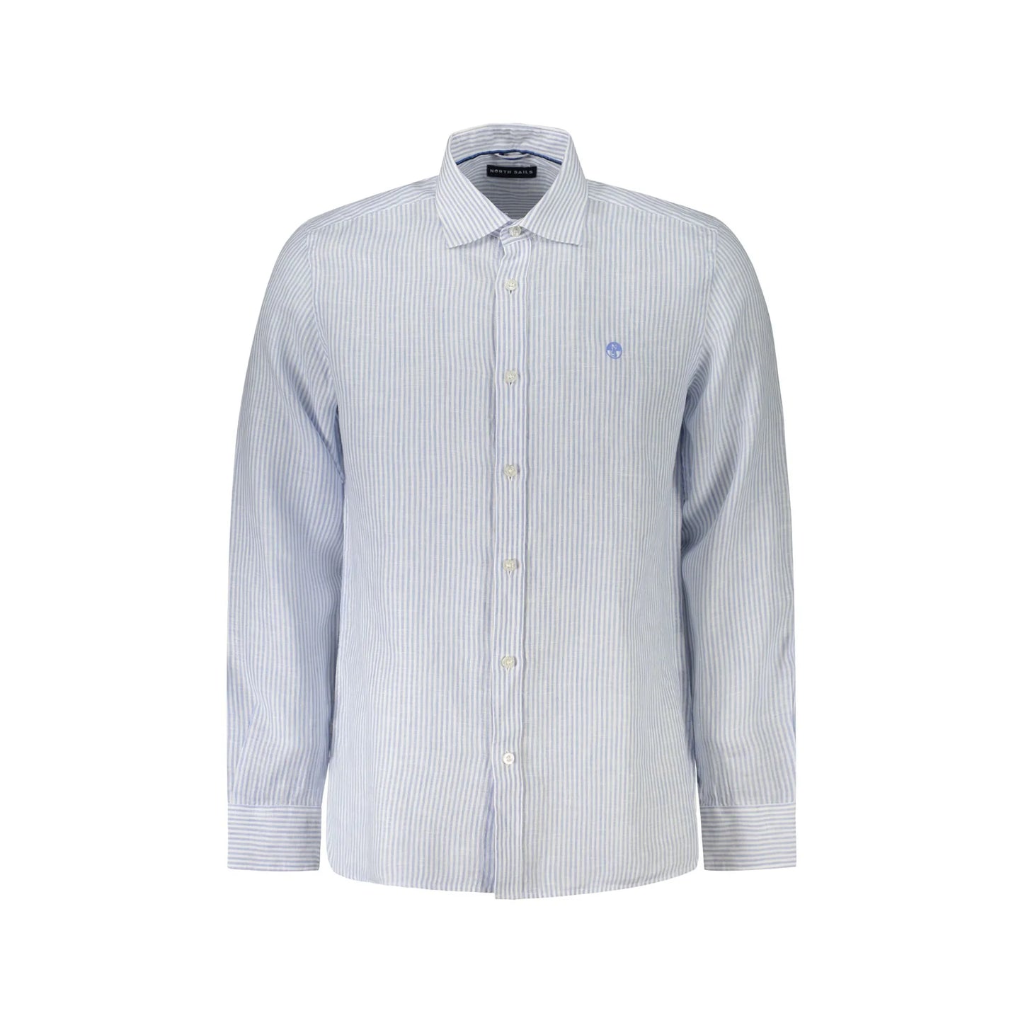 North Sails Camicia Maniche Lunghe Uomo Azzurra Ricamo Camicie Azzurro - foto prodotto