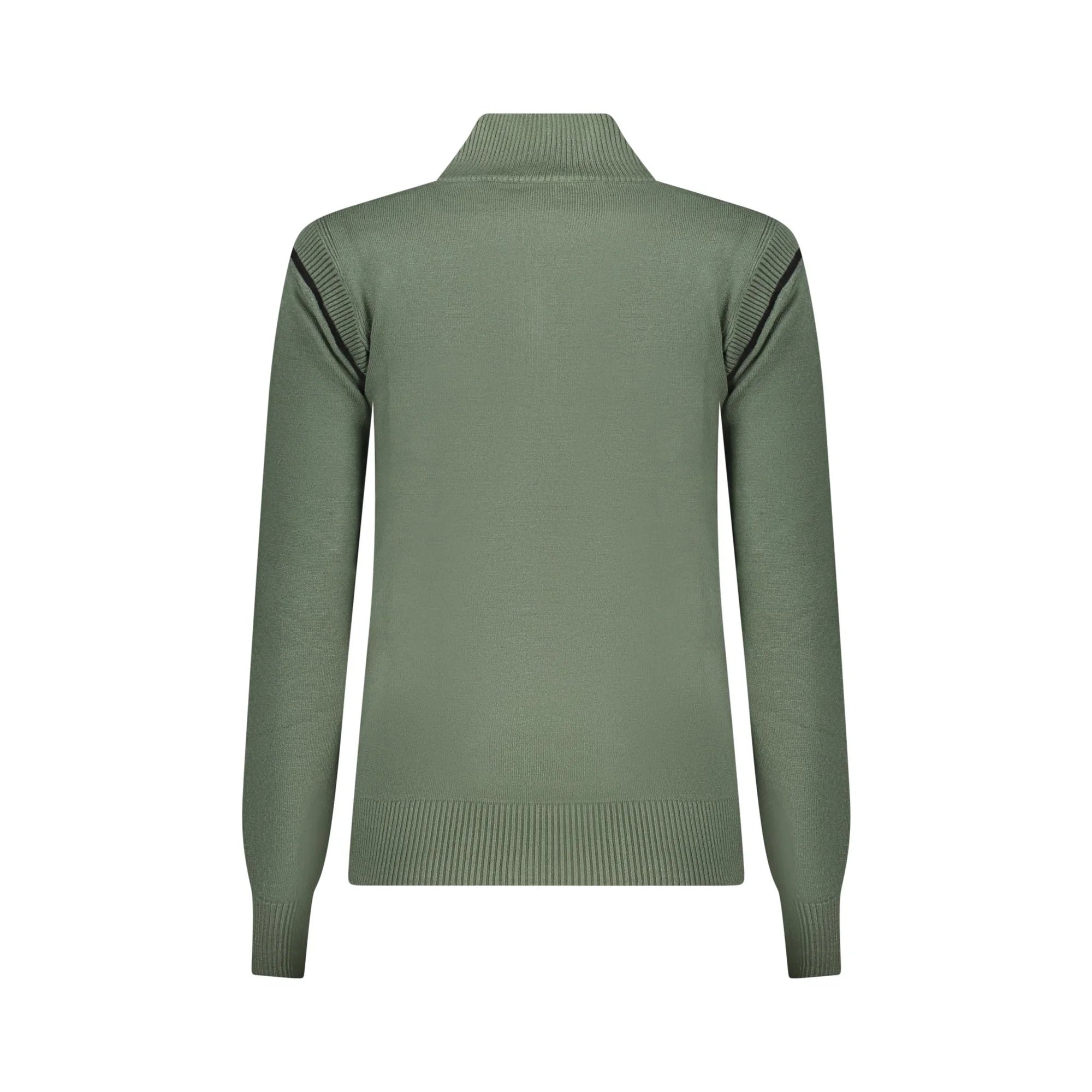 North Sails Maglia Donna Verde Mezzo Zip Logo Maglie - vista 2
