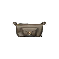 Coccinelle Umhängetasche echtes Leder Damen Braun mit Logo