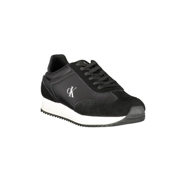 CALVIN KLEIN Scarpe Sneakers Donna Nere con Dettagli a Contrasto nero - vista 2