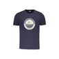 Norway 1963 T-Shirt Uomo Blu Girocollo Cotone Stampa Logo - foto prodotto