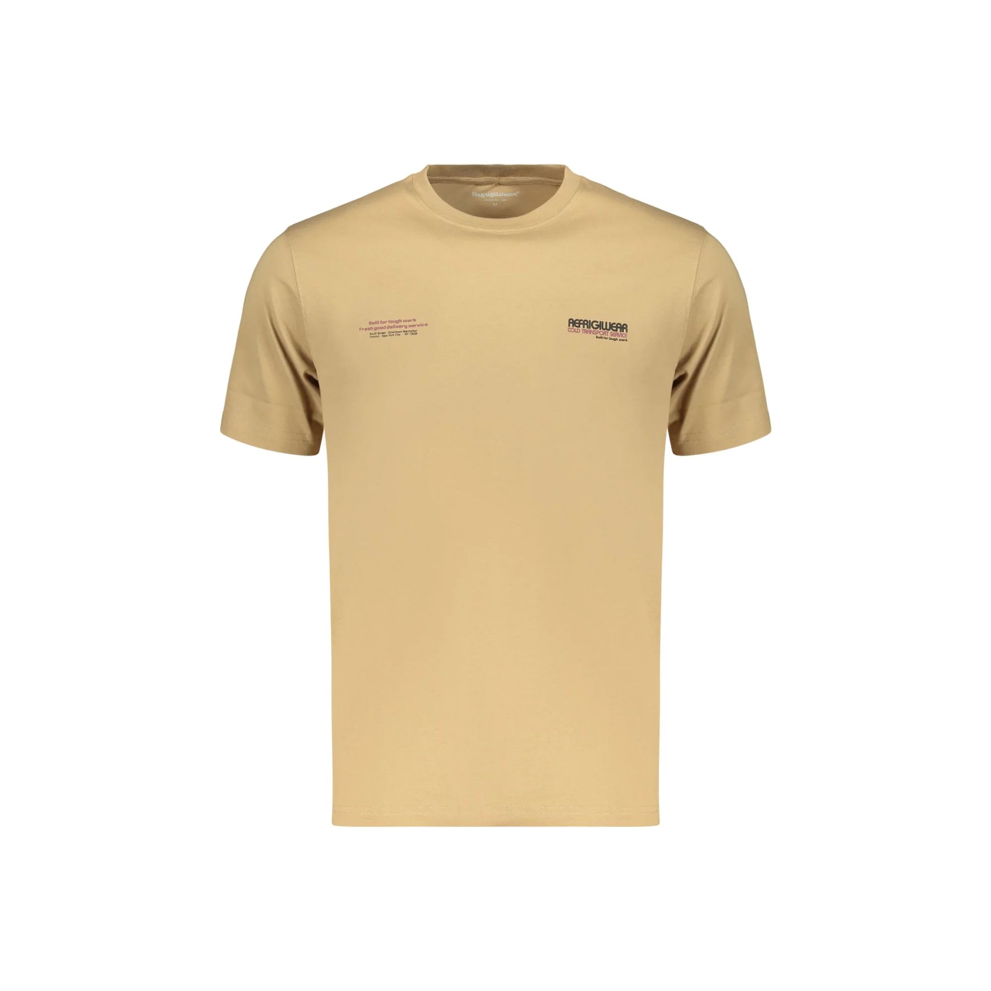 REFRIGIWEAR T-SHIRT MANICHE CORTE UOMO MARRONE