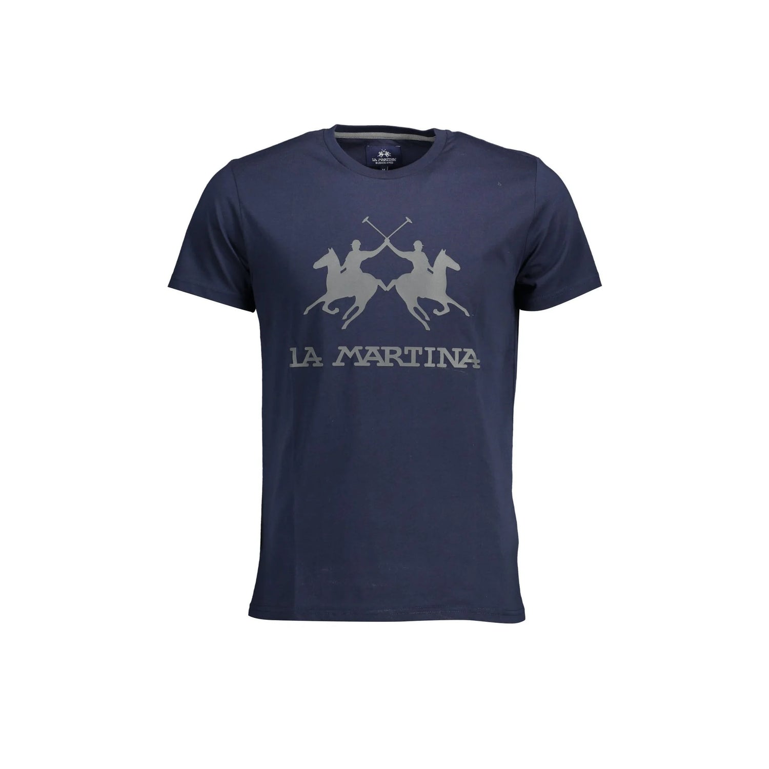 La Martina T-Shirt Maniche Corte Uomo Blu Stampa - foto prodotto