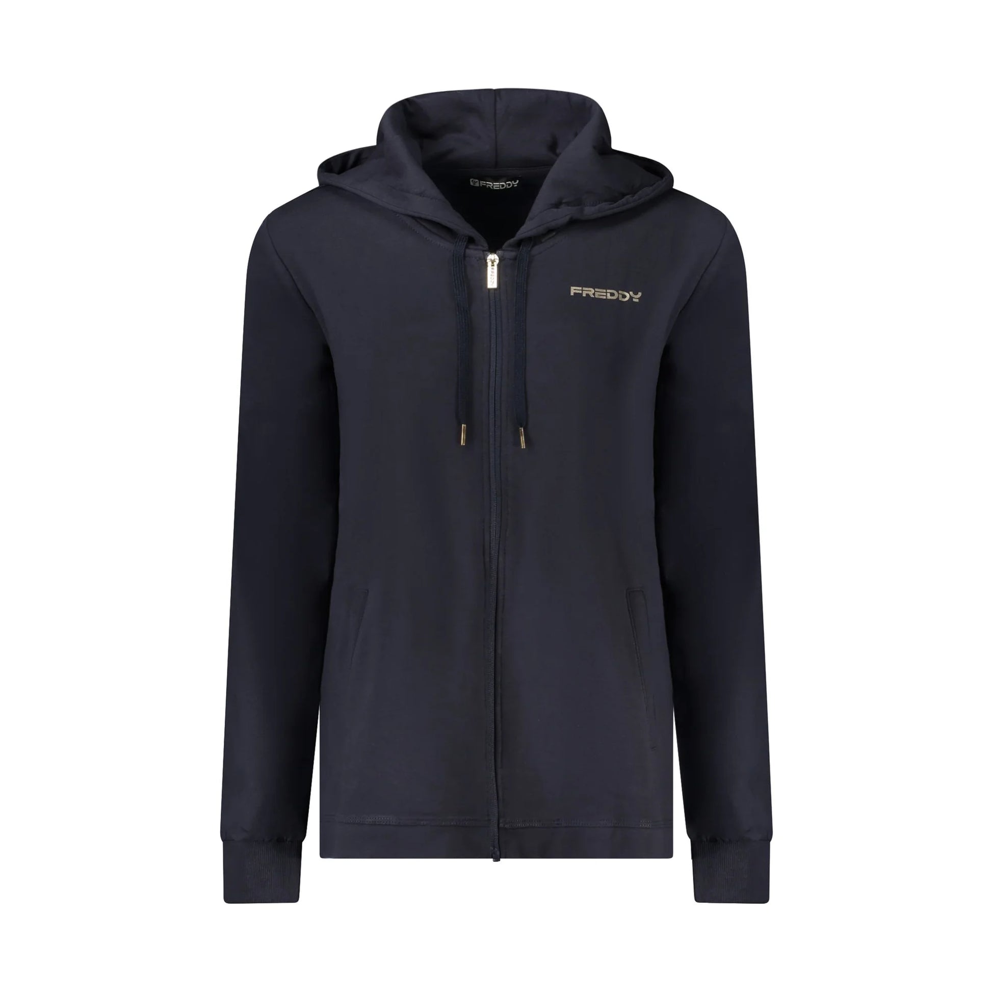 Freddy Felpa Maniche Lunghe Donna Blu Zip Felpe - foto prodotto