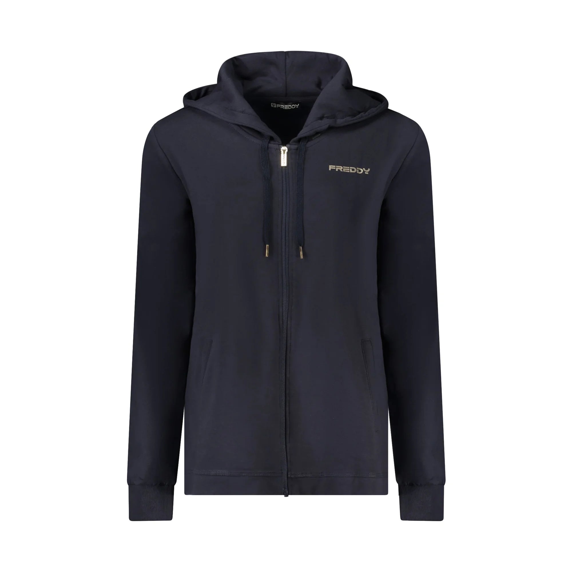 Freddy Felpa Maniche Lunghe Donna Blu Zip Felpe - foto prodotto
