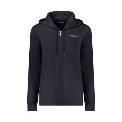 Freddy Felpa Maniche Lunghe Donna Blu Zip Felpe - foto prodotto
