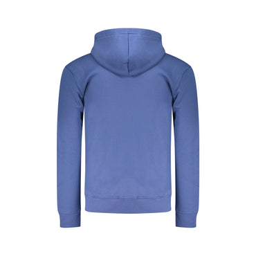 Coveri Moving Felpa Maniche Lunghe Uomo Blu Zip Ricamo Felpe - vista 2