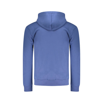 Coveri Moving Felpa Maniche Lunghe Uomo Blu Zip Ricamo Felpe - vista 2