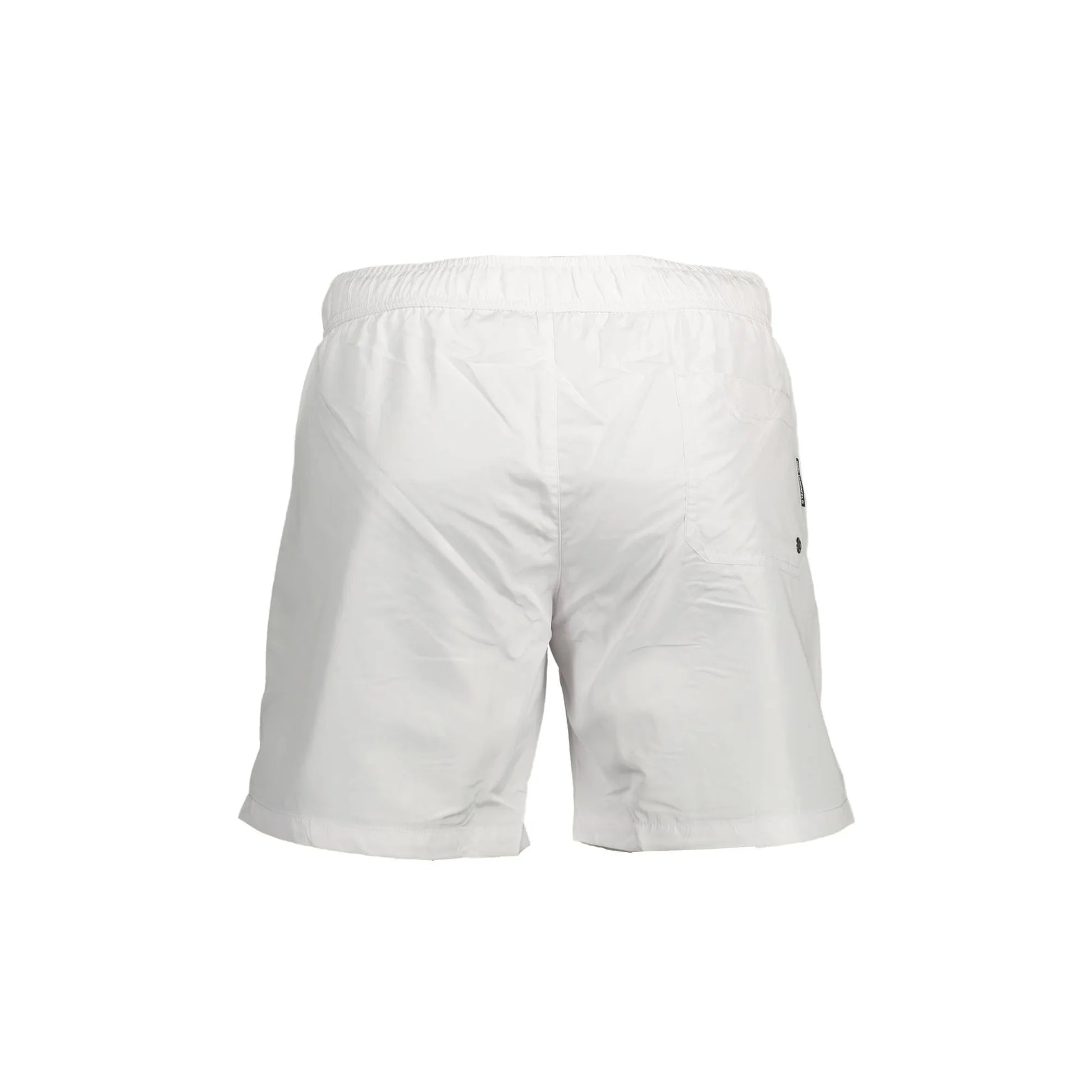 Karl Lagerfeld Beachwear Costume da Mare Uomo Bianco con Logo - vista 2