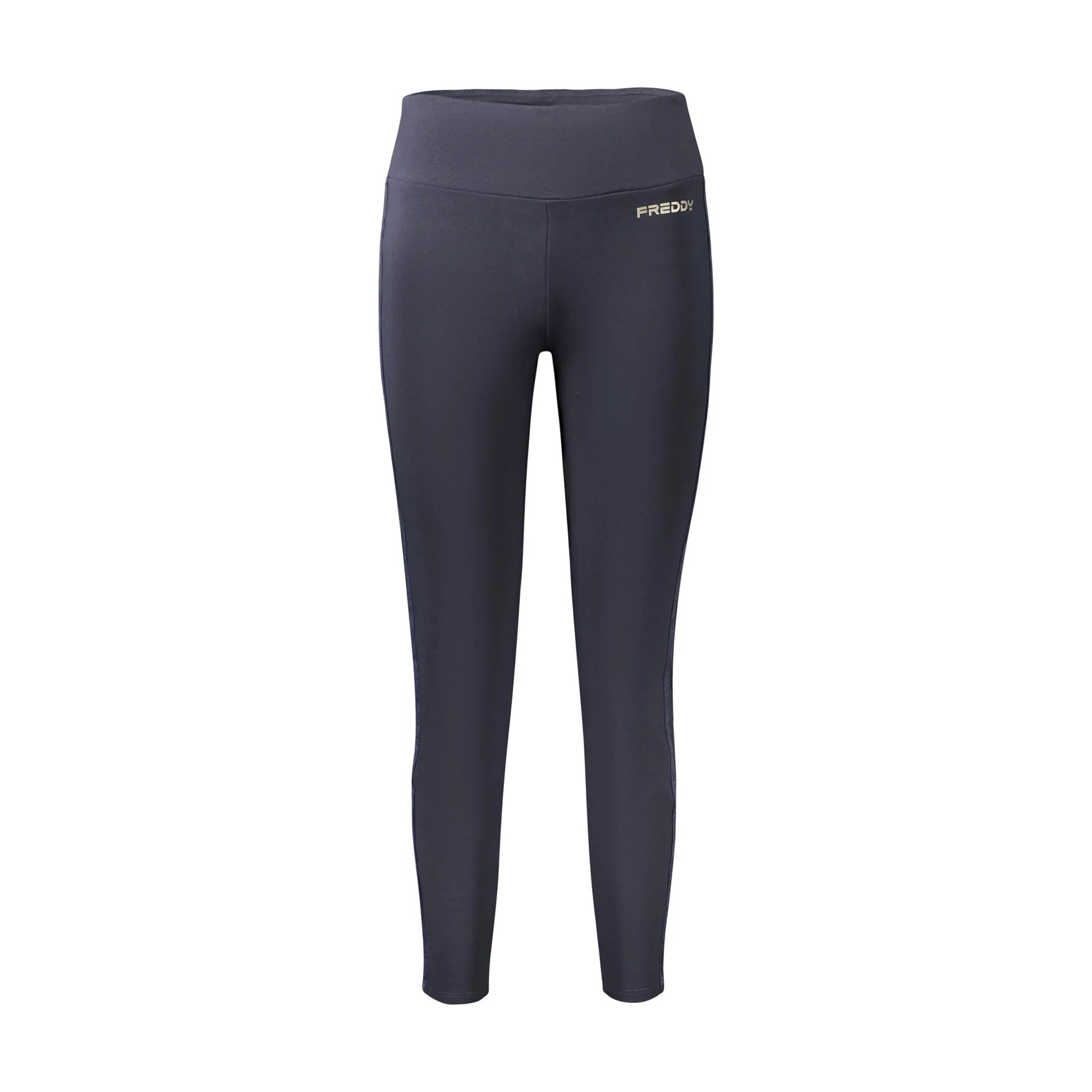 Freddy Pantaloni Leggins Donna Blu Stampa Logo - foto prodotto