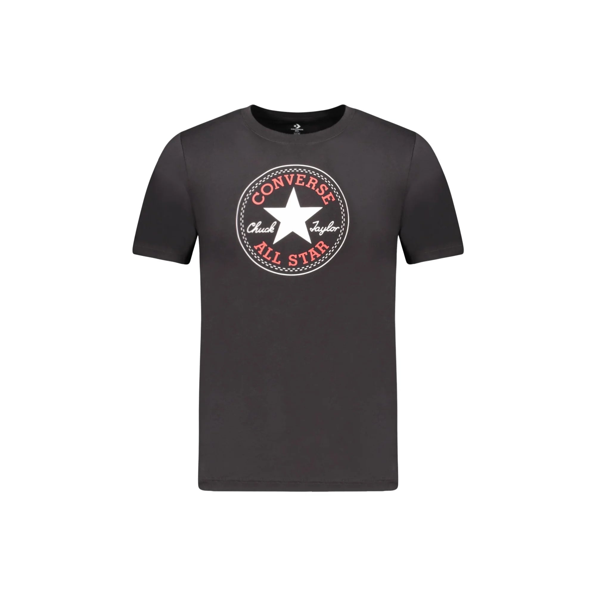 CONVERSE T-SHIRT MANICHE CORTE BAMBINO NERO