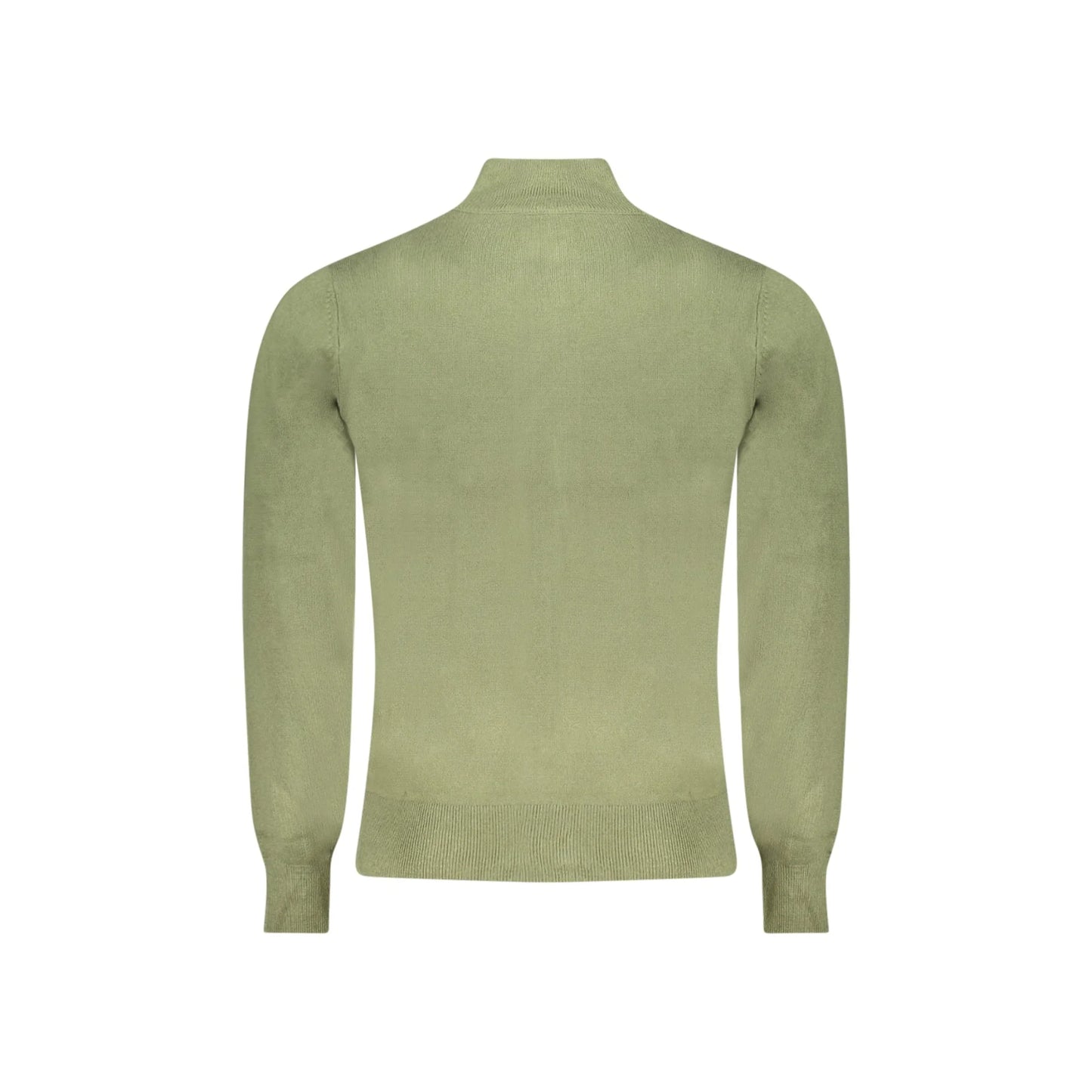 North Sails Cardigan Uomo Verde con Zip e Tasche in Maglia Maglie - vista 2