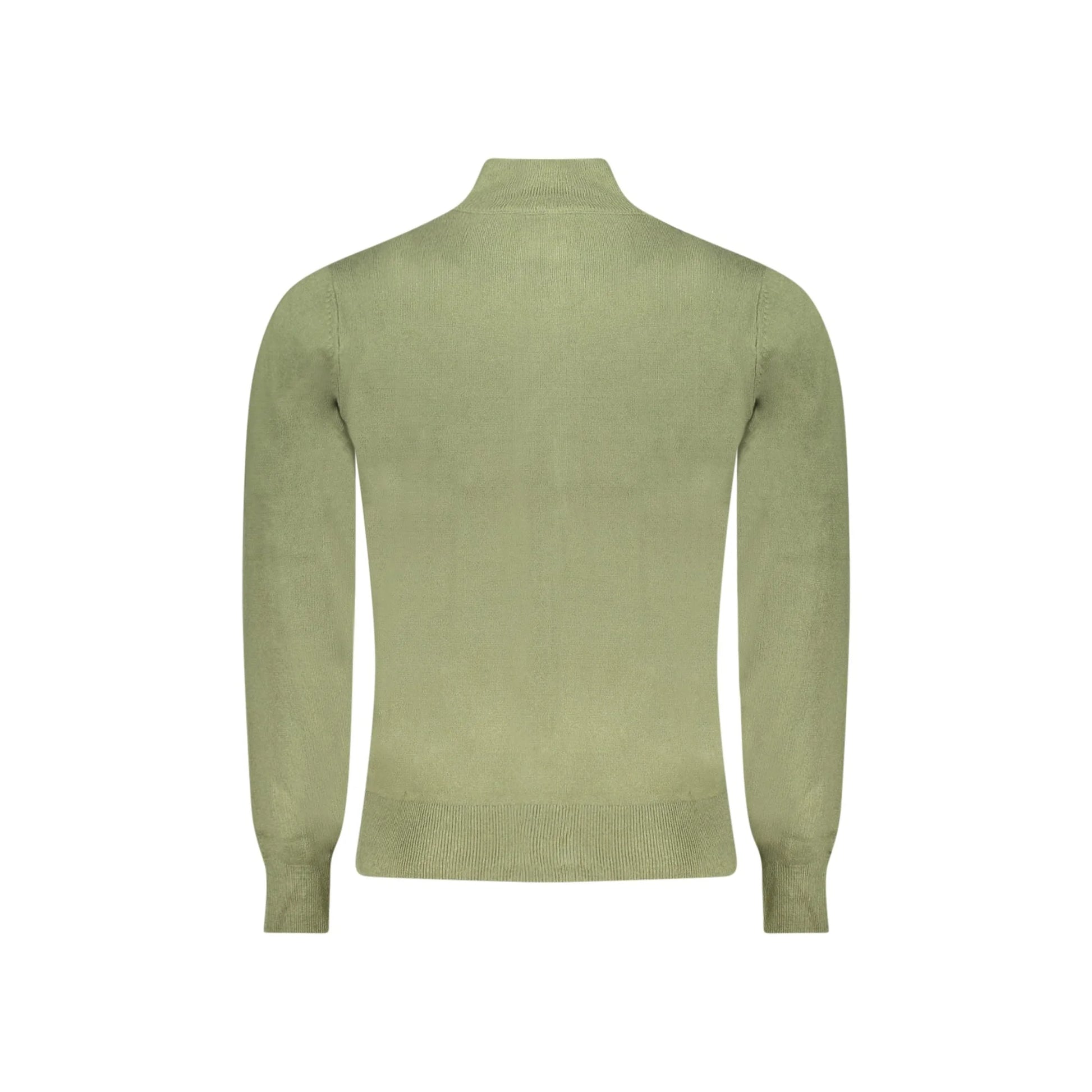 North Sails Cardigan Uomo Verde con Zip e Tasche in Maglia Maglie - vista 2