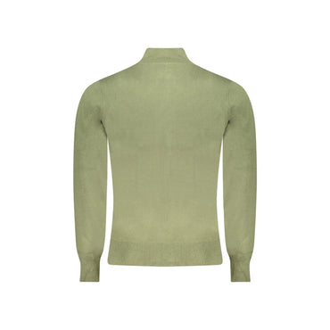 North Sails Cardigan Uomo Verde con Zip e Tasche in Maglia Maglie - vista 2