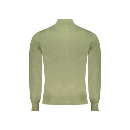 North Sails Cardigan Uomo Verde con Zip e Tasche in Maglia Maglie - vista 2