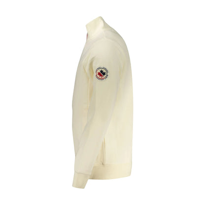 Norway 1963 Felpa Uomo Bianca con Zip Felpata Applicazione Logo Felpe bianco - vista 3