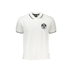 Polo Maneci Scurte Bărbați Albă Print Logo North Sails