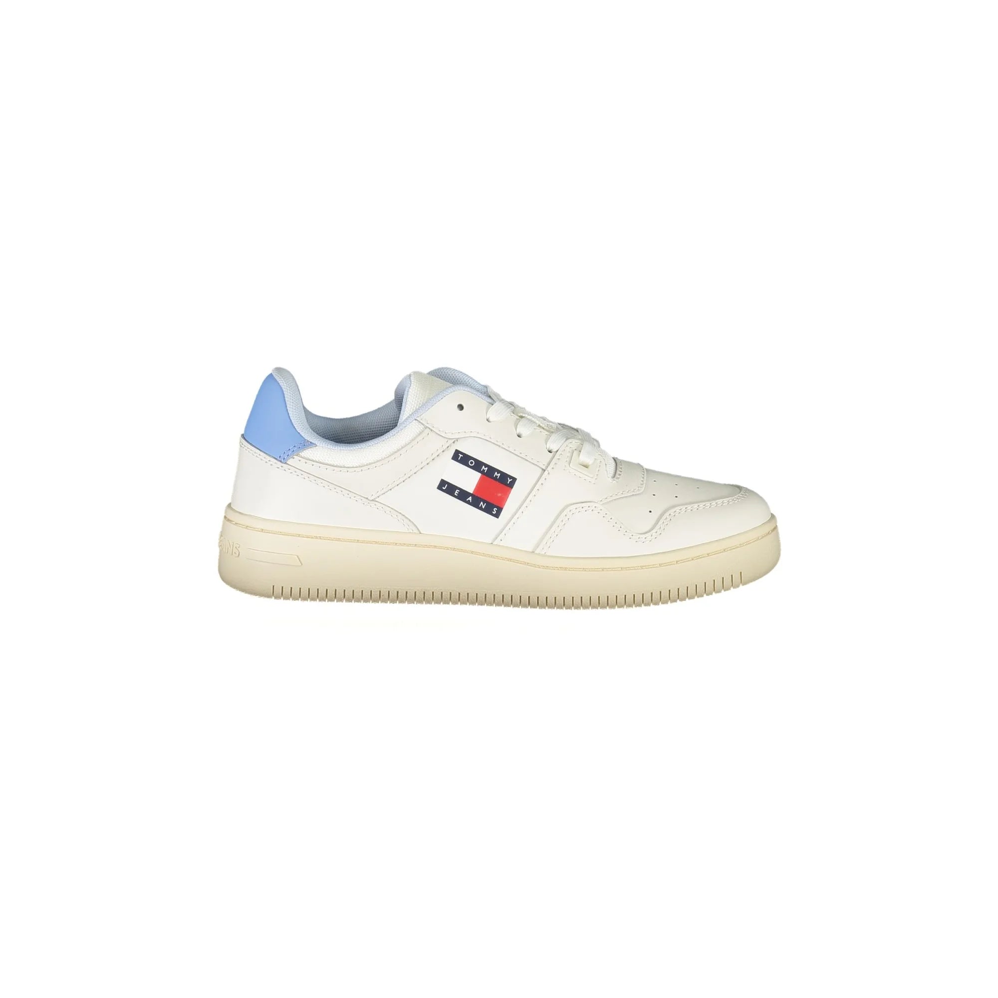 TOMMY HILFIGER Scarpe Sneakers Donna Bianche con Dettagli a Contrasto Bianco - foto prodotto