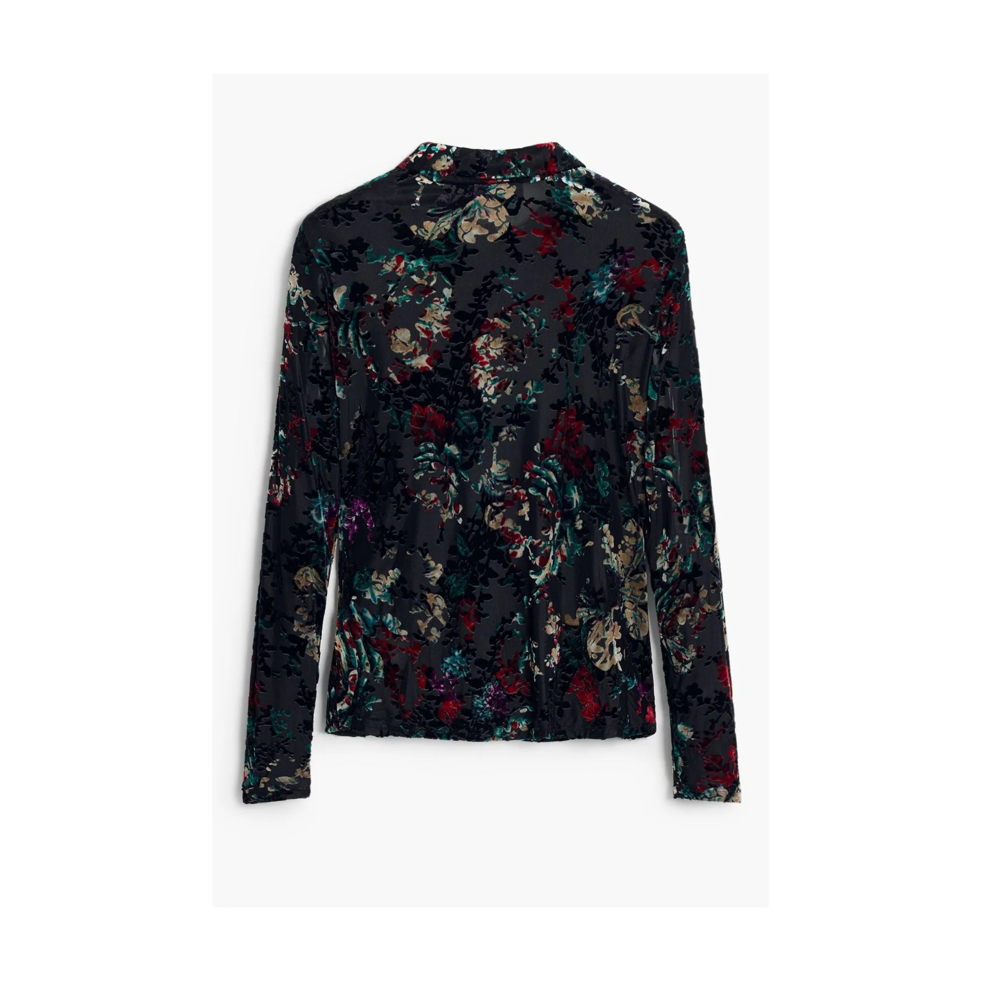 DESIGUAL CAMICIA MANICHE LUNGHE DONNA NERO