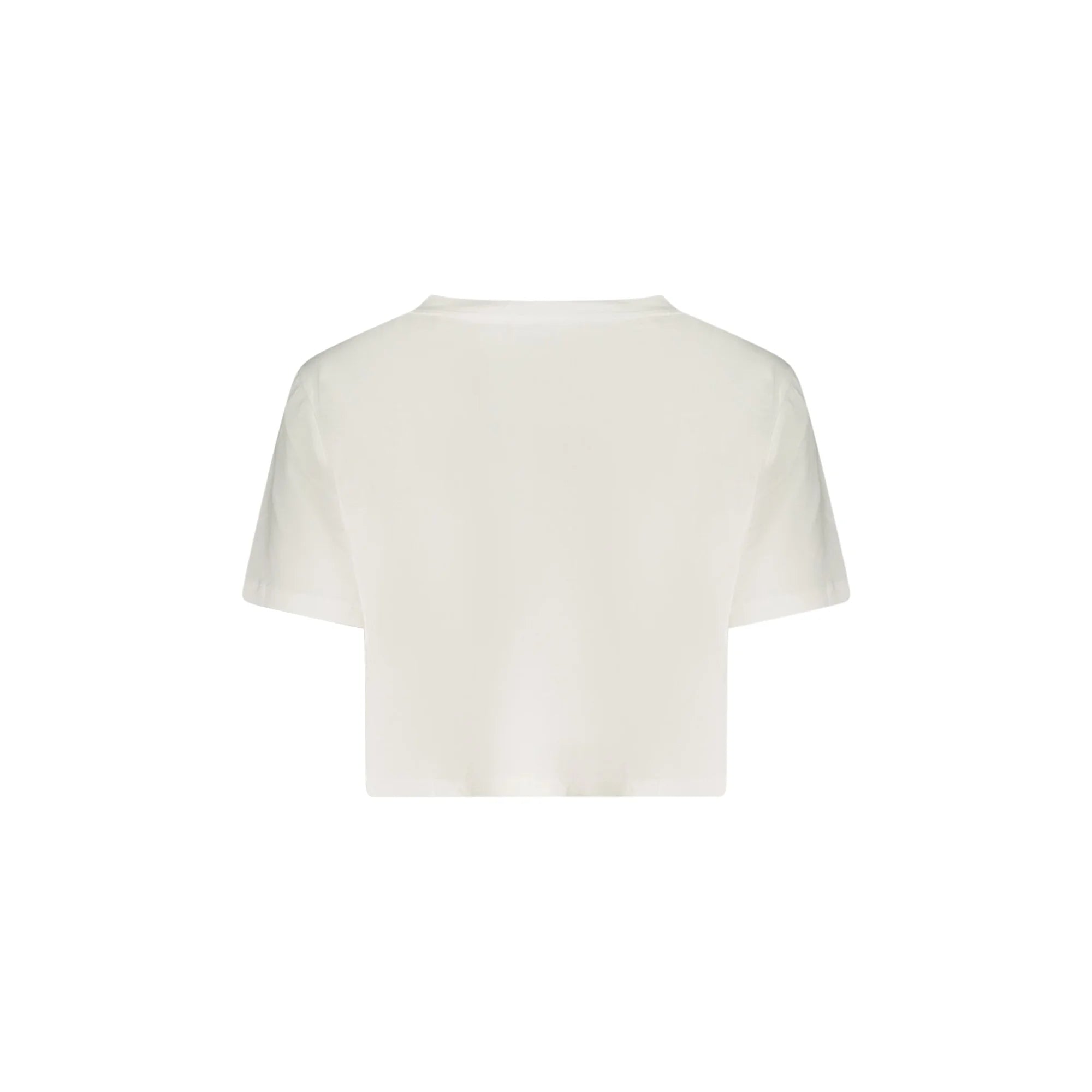 GUESS JEANS T-SHIRT MANICHE CORTE DONNA BIANCO