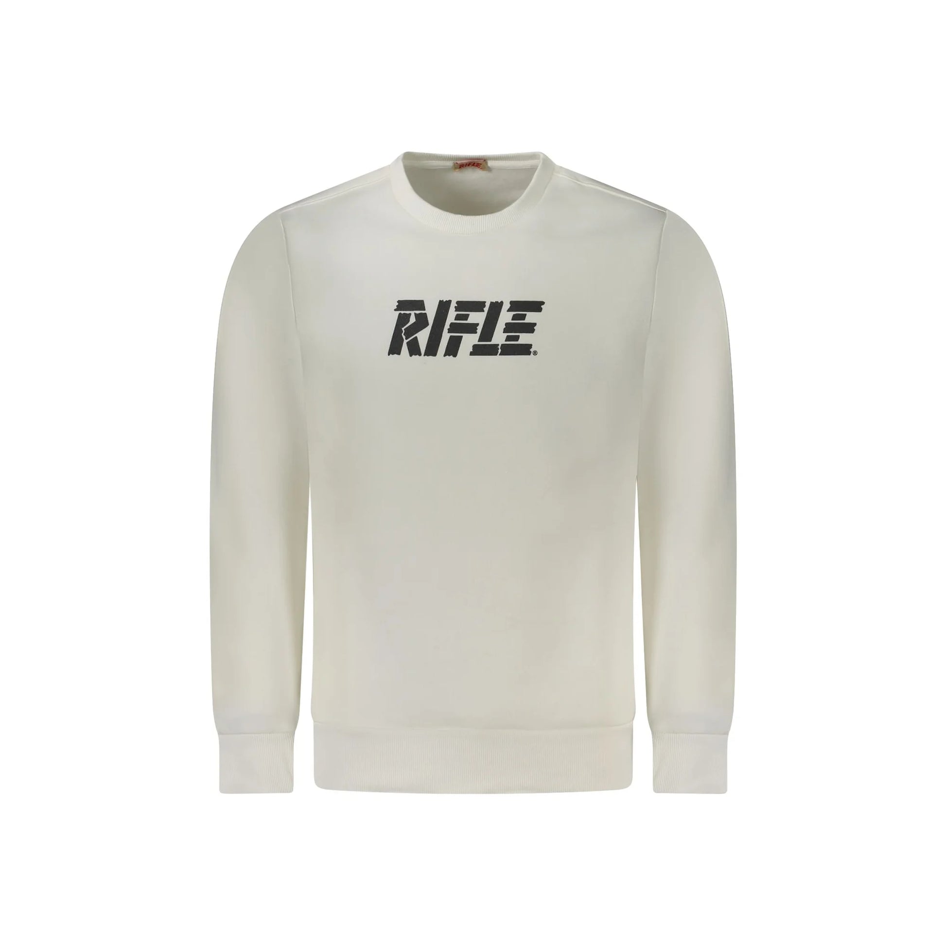 Rifle Felpa Maniche Lunghe Uomo Bianca Stampa Logo Felpe Bianco - foto prodotto